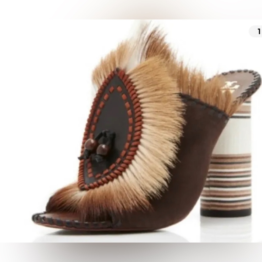 Tory Burch Fur Phoenix Mule
